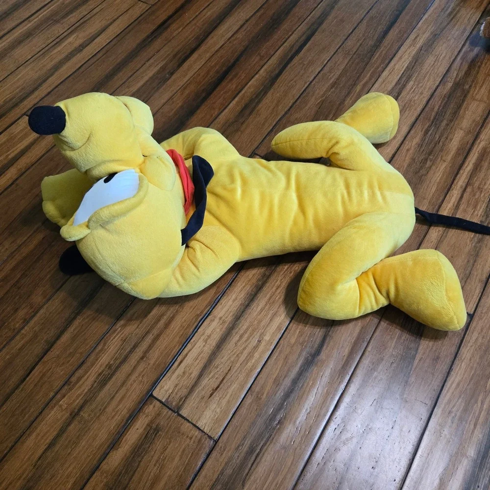 Vintage Fisher Price Disney Jumbo Pluto Plush Stuffed Animal 30